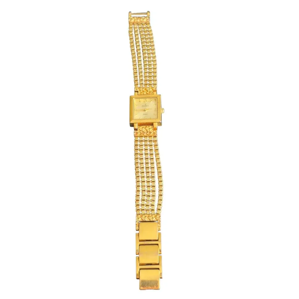 Peugeot‎ Women Gold Tone 5 Chain Bracelet Watch – Boho Retro Y2K Whimsy Classic